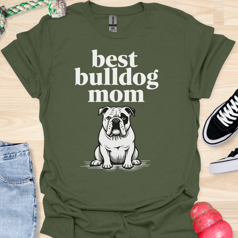 Best bulldog mom ever - V6 - Black Eye T-Shirt